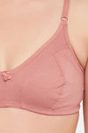 Clovia Double Layered Non Wired Full Coverage T-Shirt Bra - Pink — thumbnail 5