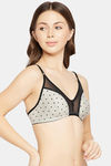 Clovia Double Layered Non Wired Full Coverage T-Shirt Bra - Grey — thumbnail 2