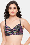 Clovia Padded Non Wired Full Coverage T-Shirt Bra - Multicolor — thumbnail 1