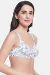 Clovia Padded Non Wired Full Coverage T-Shirt Bra - White — thumbnail 2