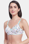 Clovia Padded Non Wired Full Coverage T-Shirt Bra - White — thumbnail 3