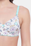 Clovia Padded Non Wired Full Coverage T-Shirt Bra - White — thumbnail 5