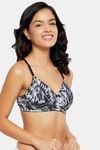 Clovia Padded Non Wired Full Coverage T-Shirt Bra - Black — thumbnail 2