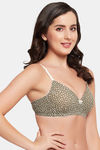Clovia Padded Non Wired Full Coverage T-Shirt Bra - Green — thumbnail 2