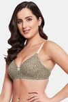 Clovia Padded Non Wired Full Coverage T-Shirt Bra - Green — thumbnail 3