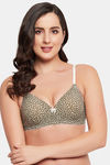 Clovia Padded Non Wired Full Coverage T-Shirt Bra - Green — thumbnail 5