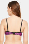 Clovia Padded Non Wired Full Coverage T-Shirt Bra - Purple — thumbnail 4