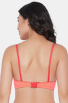 Clovia Padded Non Wired Full Coverage T-Shirt Bra - Orange — thumbnail 4