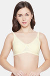 Clovia Double Layered Non Wired Full Coverage T-Shirt Bra - Yellow — thumbnail 1