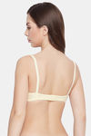 Clovia Double Layered Non Wired Full Coverage T-Shirt Bra - Yellow — thumbnail 4