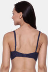Clovia Double Layered Non Wired Full Coverage T-Shirt Bra - Blue — thumbnail 4