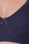 Clovia Double Layered Non Wired Full Coverage T-Shirt Bra - Blue — thumbnail 5