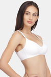 Clovia Single Layered Non Wired Full Coverage T-Shirt Bra - White — thumbnail 2