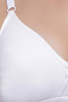 Clovia Single Layered Non Wired Full Coverage T-Shirt Bra - White — thumbnail 5