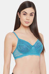 Clovia Padded Non Wired Full Coverage T-Shirt Bra - Blue — thumbnail 2