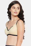 Clovia Double Layered Non Wired Full Coverage T-Shirt Bra - Nude — thumbnail 3