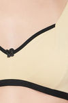 Clovia Double Layered Non Wired Full Coverage T-Shirt Bra - Nude — thumbnail 5