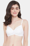 Clovia Padded Non Wired Full Coverage T-Shirt Bra - White — thumbnail 1