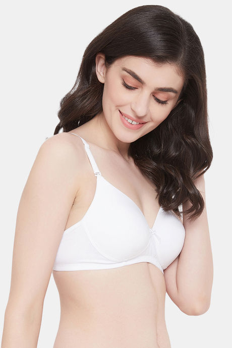Clovia Padded Non Wired Full Coverage T-Shirt Bra - White — image 2