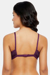 Clovia Padded Non Wired Full Coverage T-Shirt Bra - Purple — thumbnail 4