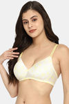 Clovia Padded Non Wired Full Coverage T-Shirt Bra - Yellow — thumbnail 3