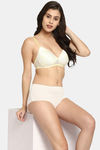 Clovia Padded Non Wired Full Coverage T-Shirt Bra - Yellow — thumbnail 5