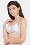 Clovia Padded Non Wired Full Coverage T-Shirt Bra - White — thumbnail 3