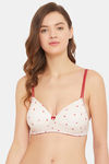 Clovia Padded Non Wired Full Coverage T-Shirt Bra - Beige — thumbnail 1