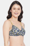 Clovia Padded Non Wired Full Coverage T-Shirt Bra - Blue — thumbnail 2