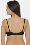 Clovia Single Layered Non Wired Full Coverage T-Shirt Bra - Black — thumbnail 4