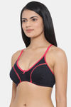 Clovia Double Layered Non Wired Full Coverage T-Shirt Bra - Black — thumbnail 3