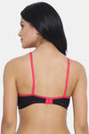 Clovia Double Layered Non Wired Full Coverage T-Shirt Bra - Black — thumbnail 4