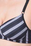 Clovia Padded Non Wired Full Coverage T-Shirt Bra - Black — thumbnail 5