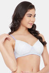 Clovia Padded Non Wired Full Coverage T-Shirt Bra - White — thumbnail 2