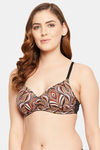 Clovia Padded Non Wired Full Coverage T-Shirt Bra - Beige — thumbnail 3