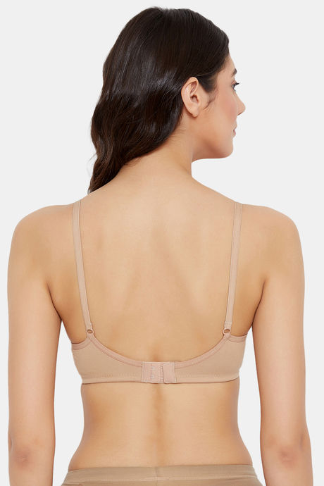 Clovia Padded Non Wired Full Coverage T-Shirt Bra - Beige — image 4