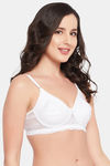 Clovia Padded Non Wired Full Coverage T-Shirt Bra - White — thumbnail 2