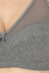 Clovia Double Layered Non Wired Full Coverage T-Shirt Bra - Grey — thumbnail 5