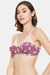 Clovia Single Layered Non Wired Full Coverage T-Shirt Bra - Maroon — thumbnail 3
