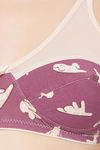 Clovia Single Layered Non Wired Full Coverage T-Shirt Bra - Maroon — thumbnail 5