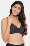 Clovia Padded Non Wired Full Coverage T-Shirt Bra - Black — thumbnail 2