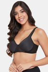 Clovia Padded Non Wired Full Coverage T-Shirt Bra - Black — thumbnail 3