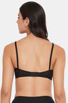 Clovia Padded Non Wired Full Coverage T-Shirt Bra - Black — thumbnail 4