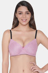 Clovia Padded Non Wired Medium Coverage Push-Up Bra - Pink — thumbnail 1