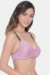 Clovia Padded Non Wired Medium Coverage Push-Up Bra - Pink — thumbnail 2