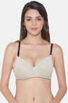 Clovia Push Up Non Wired Medium Coverage T-Shirt Bra - Nude — thumbnail 1