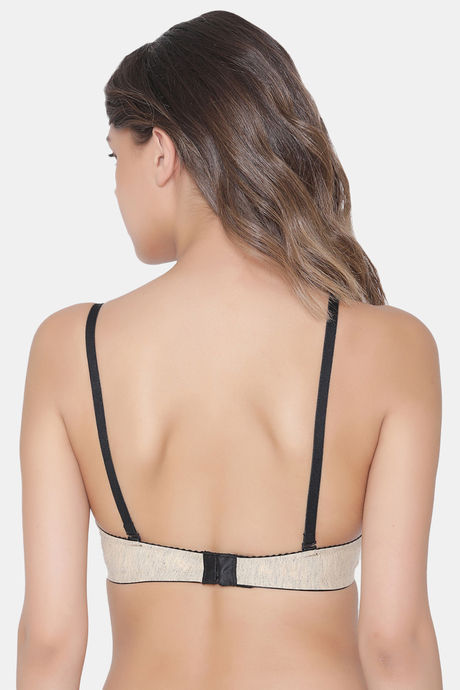Clovia Push Up Non Wired Medium Coverage T-Shirt Bra - Nude — image 4