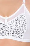 Clovia Double Layered Non Wired Full Coverage T-Shirt Bra - White — thumbnail 5