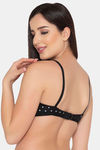 Clovia Double Layered Non Wired Full Coverage T-Shirt Bra - Black — thumbnail 4
