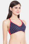 Clovia Single Layered Non Wired Full Coverage T-Shirt Bra - Red — thumbnail 2